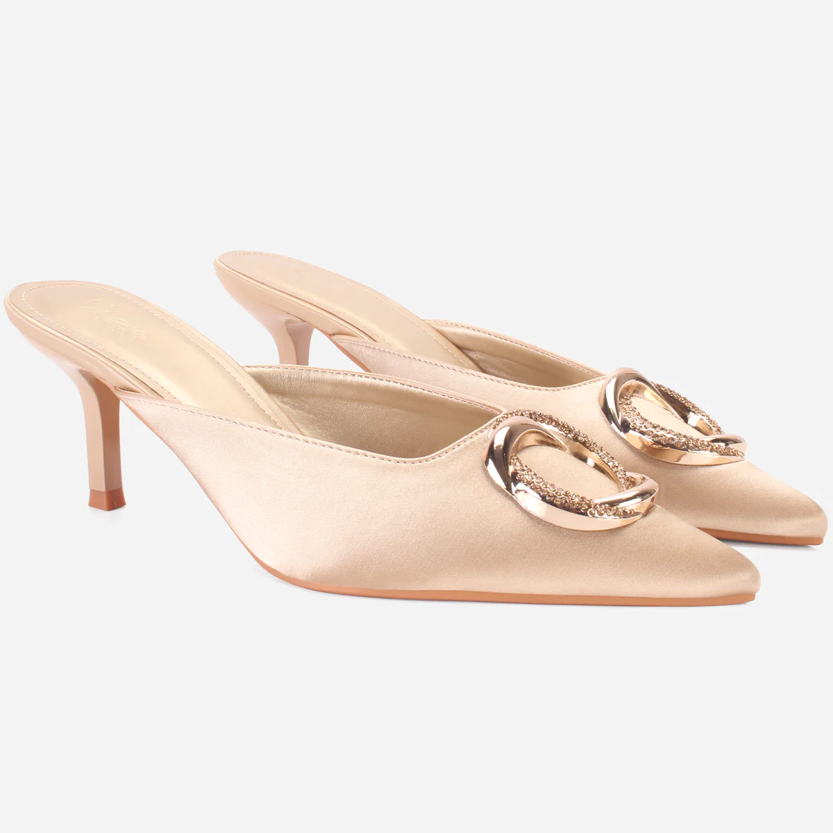Womens "JINNY" Pointed Toe Wedding Heeled Sandals - Image 2