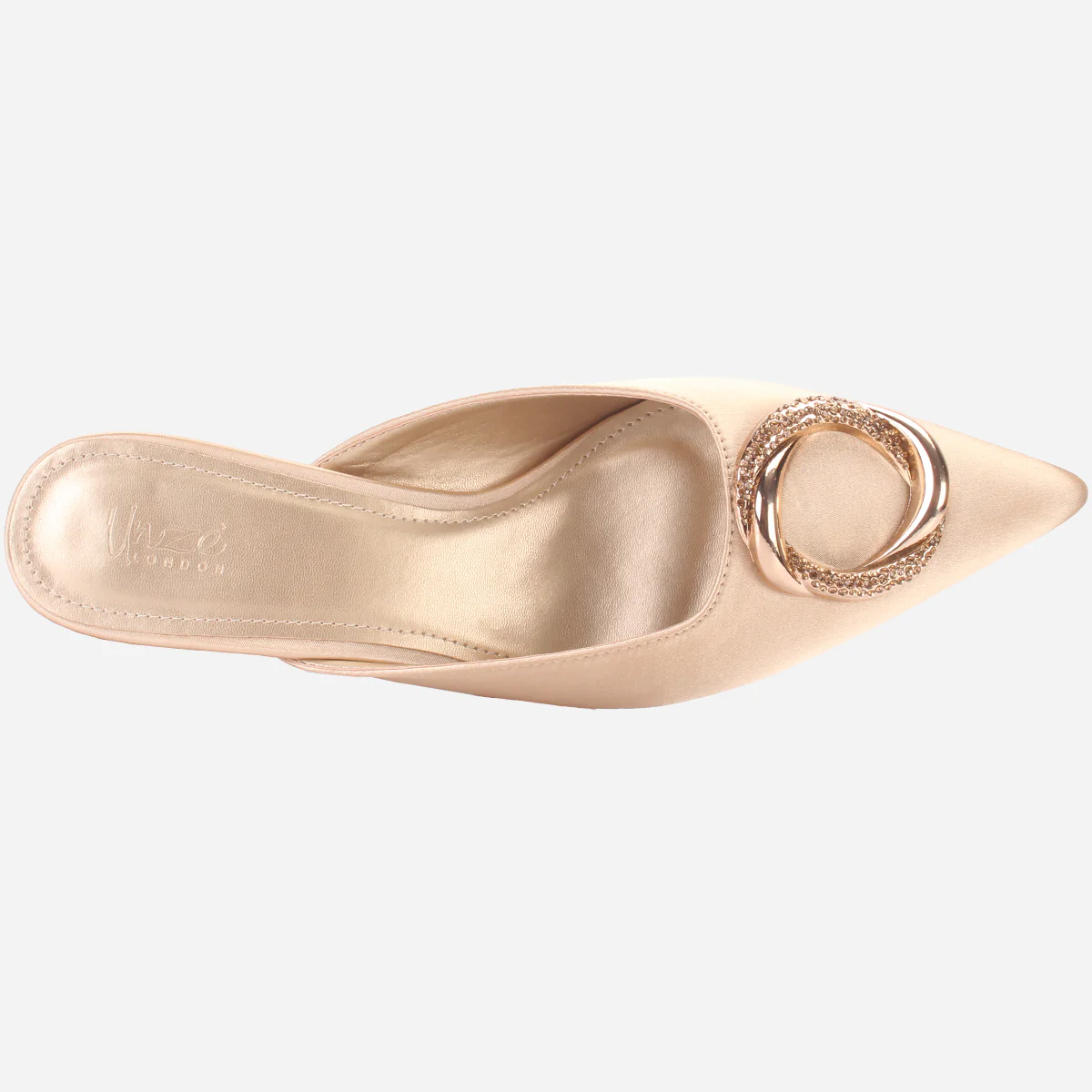 Womens "JINNY" Pointed Toe Wedding Heeled Sandals - Image 4