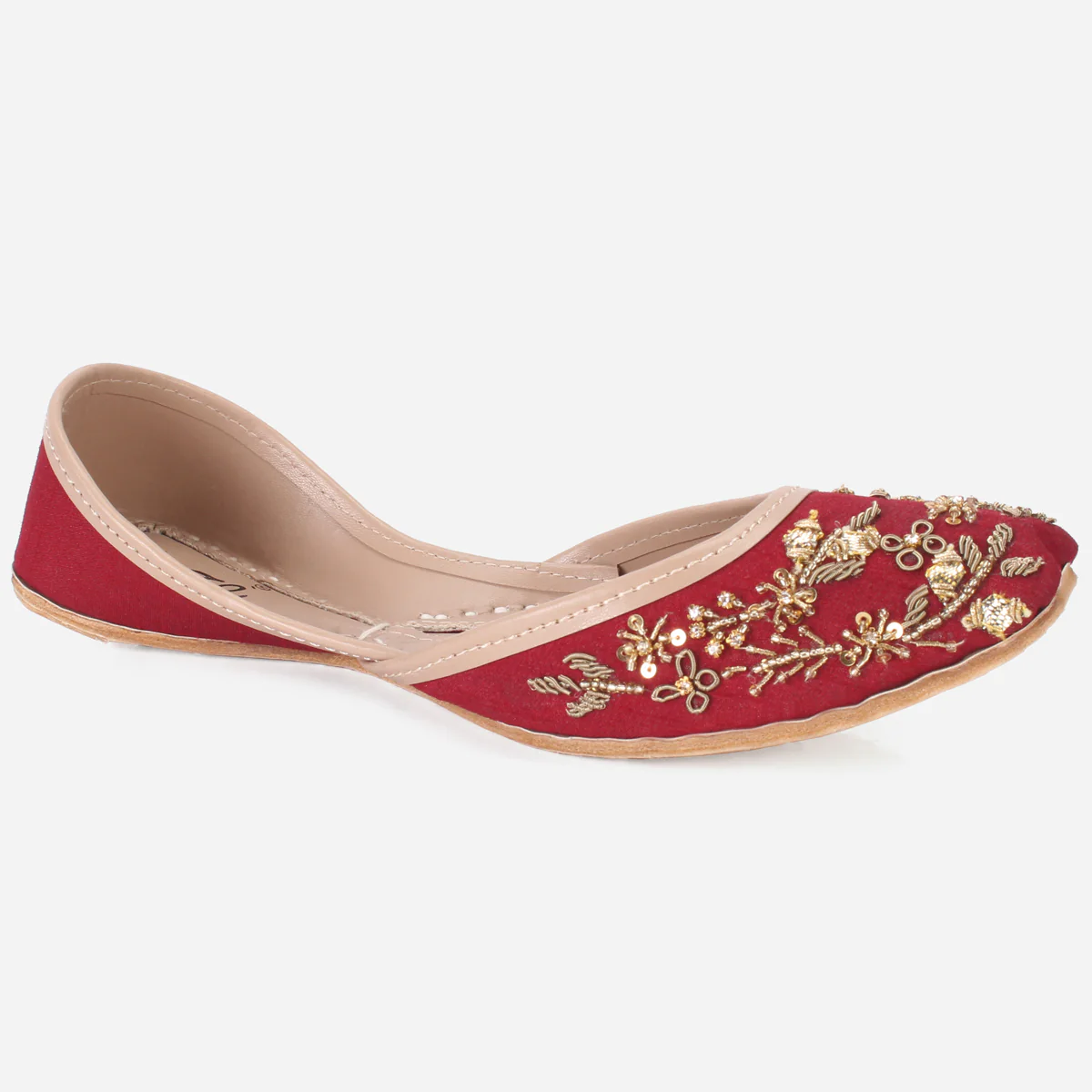 Womens "JOASH" Decorated Flat Khussa
