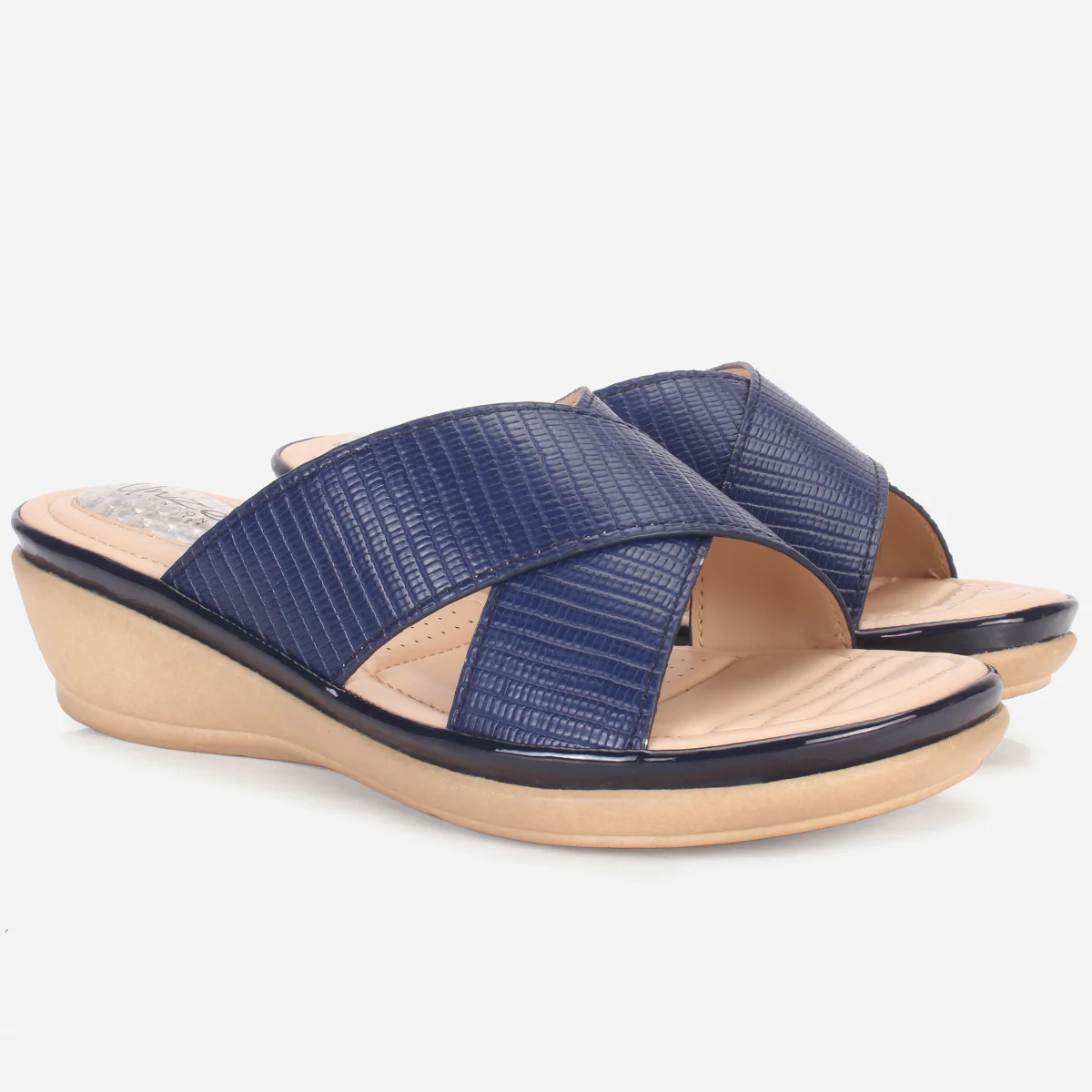 Womens "JOSEPHINE" Comfy Summer Wedge Slippers - Image 2