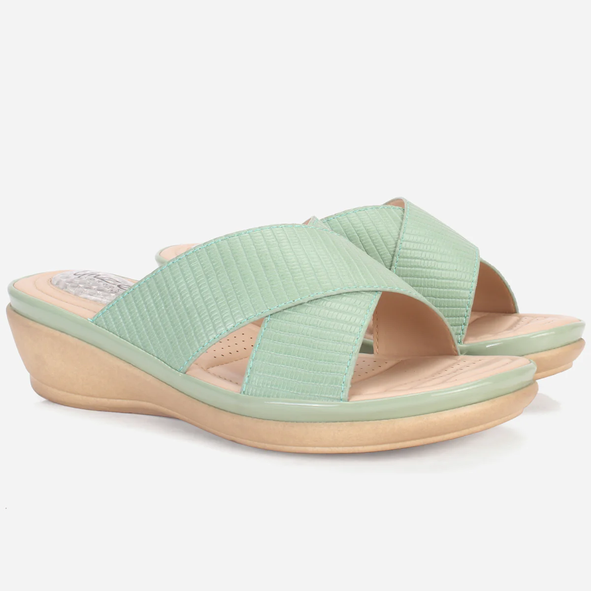 Womens "JOSEPHINE" Comfy Summer Wedge Slippers - Image 2