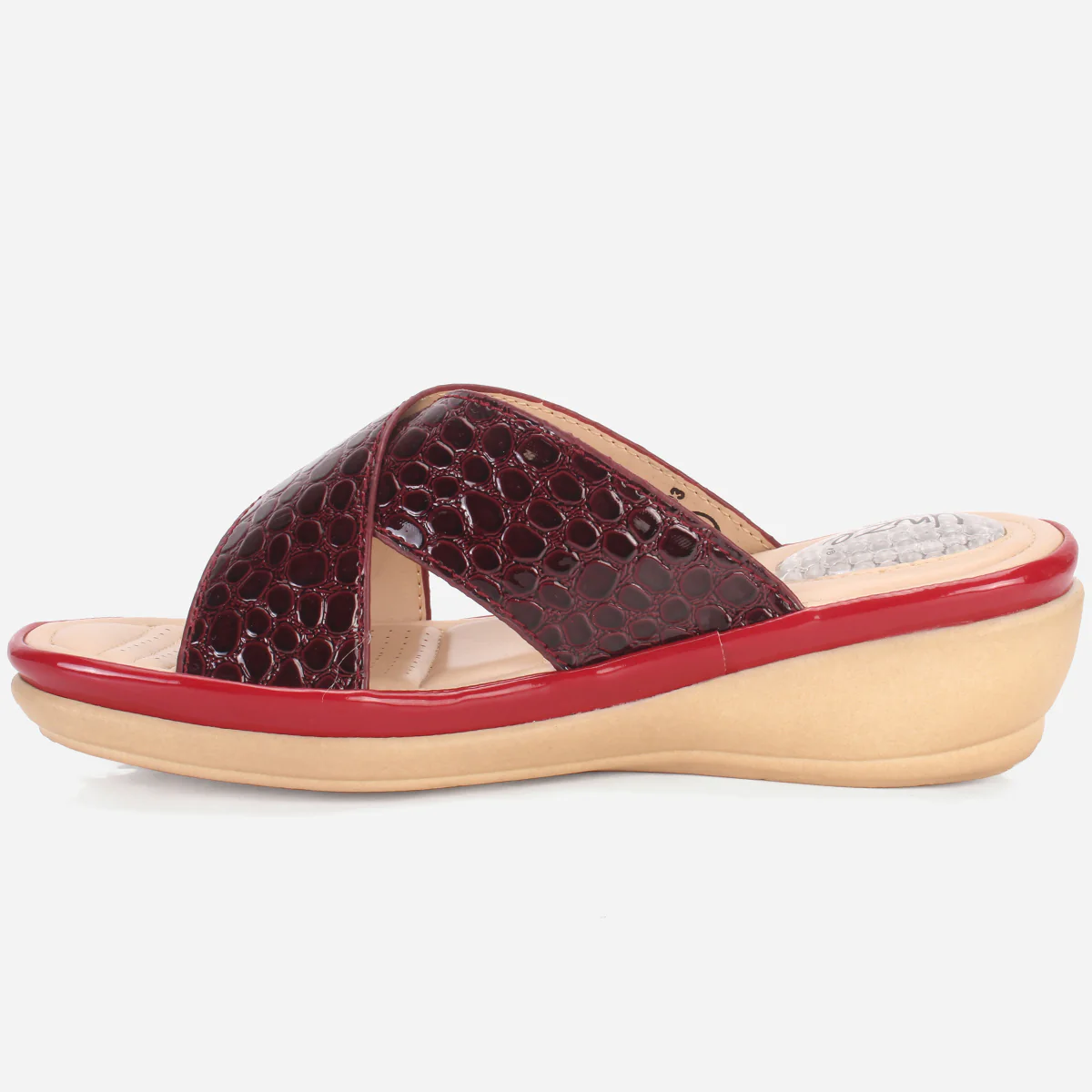 Womens "JOSEPHINE" Comfy Summer Wedge Slippers - Image 3