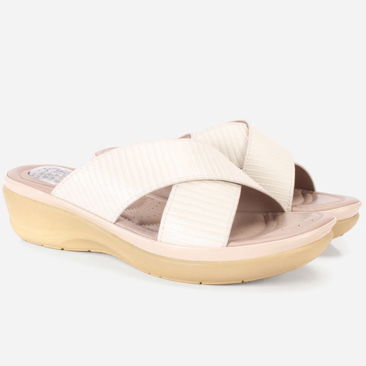 Womens "JOSEPHINE" Comfy Summer Wedge Slippers - Image 2