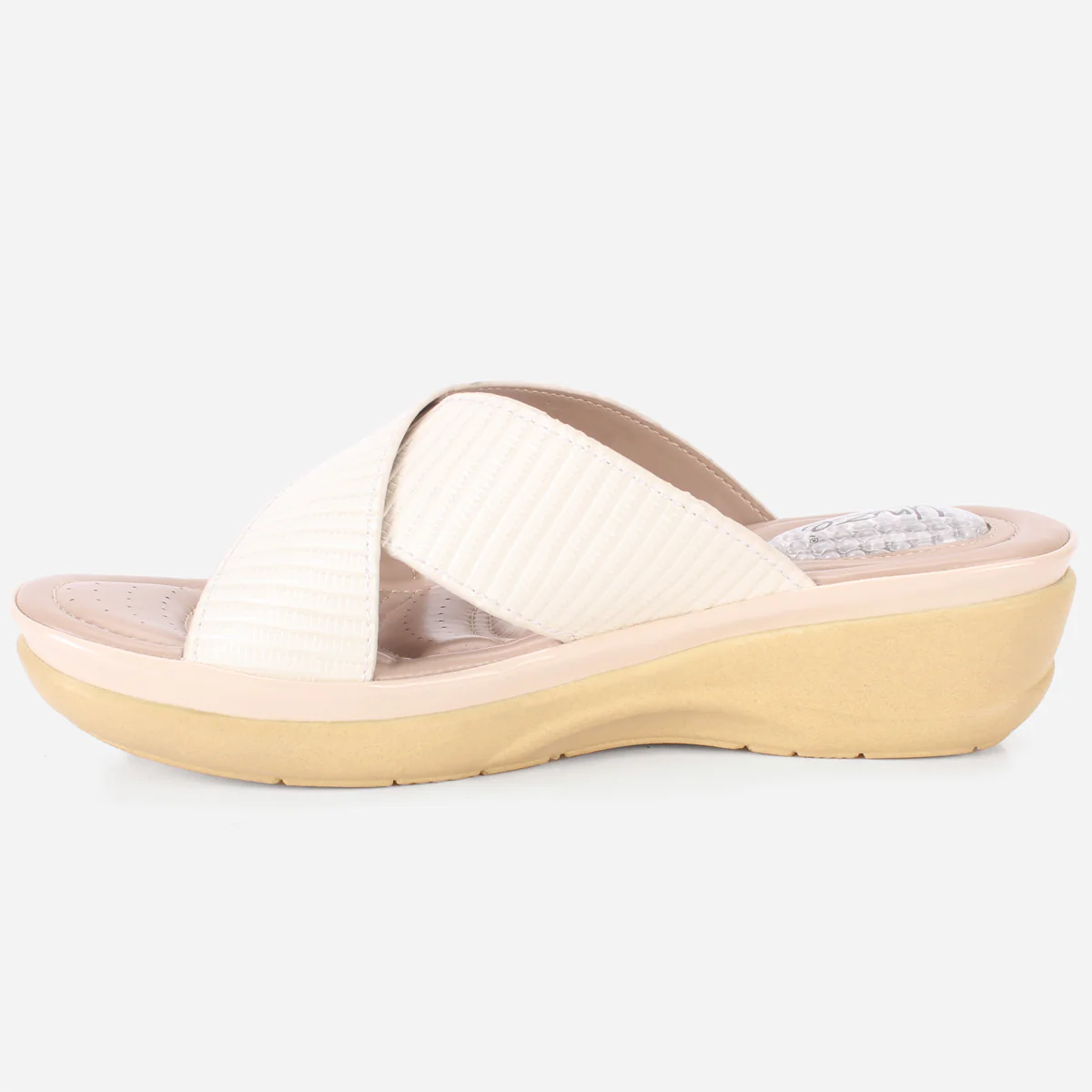 Womens "JOSEPHINE" Comfy Summer Wedge Slippers - Image 3