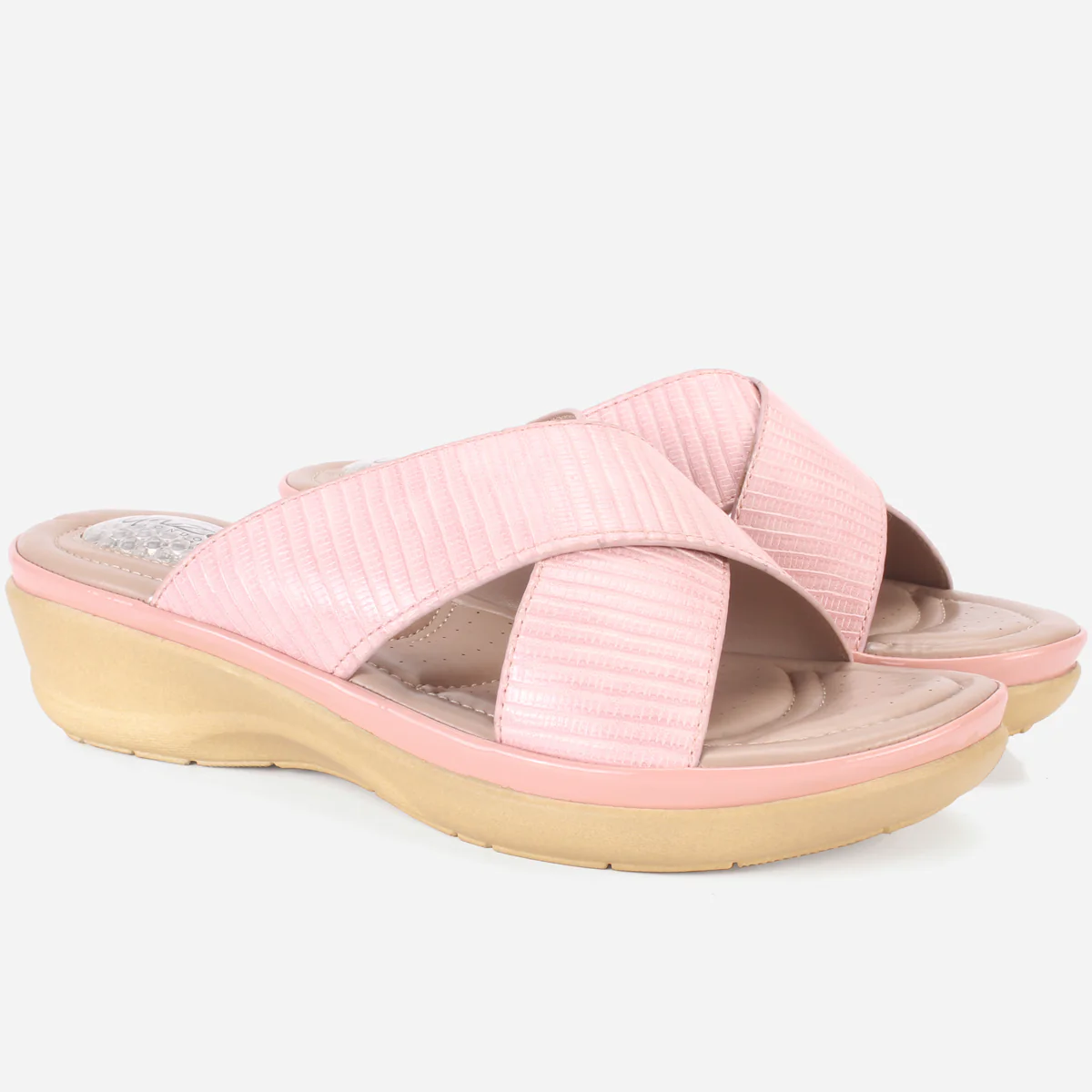 Womens "JOSEPHINE" Comfy Summer Wedge Slippers - Image 2