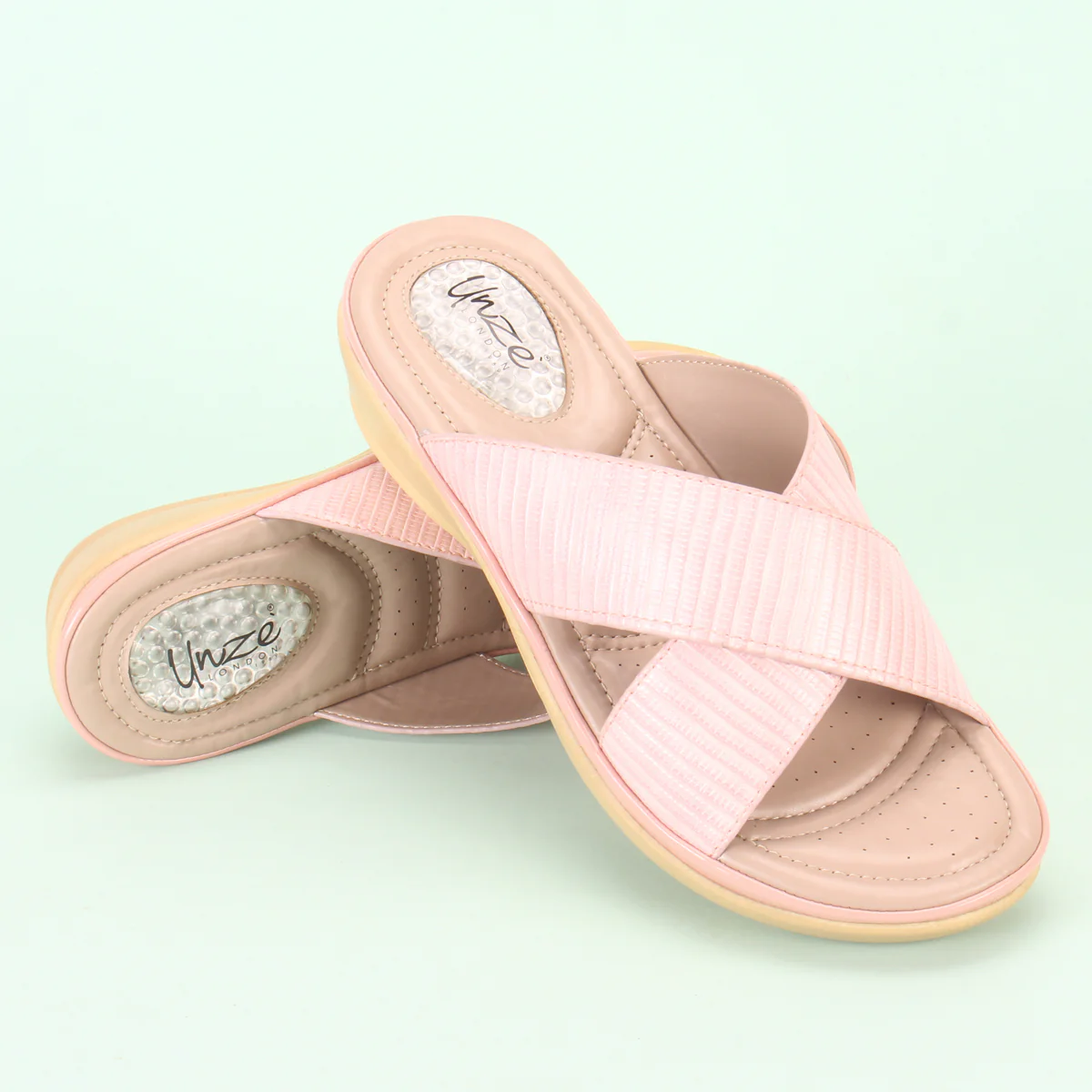 Womens "JOSEPHINE" Comfy Summer Wedge Slippers - Image 5