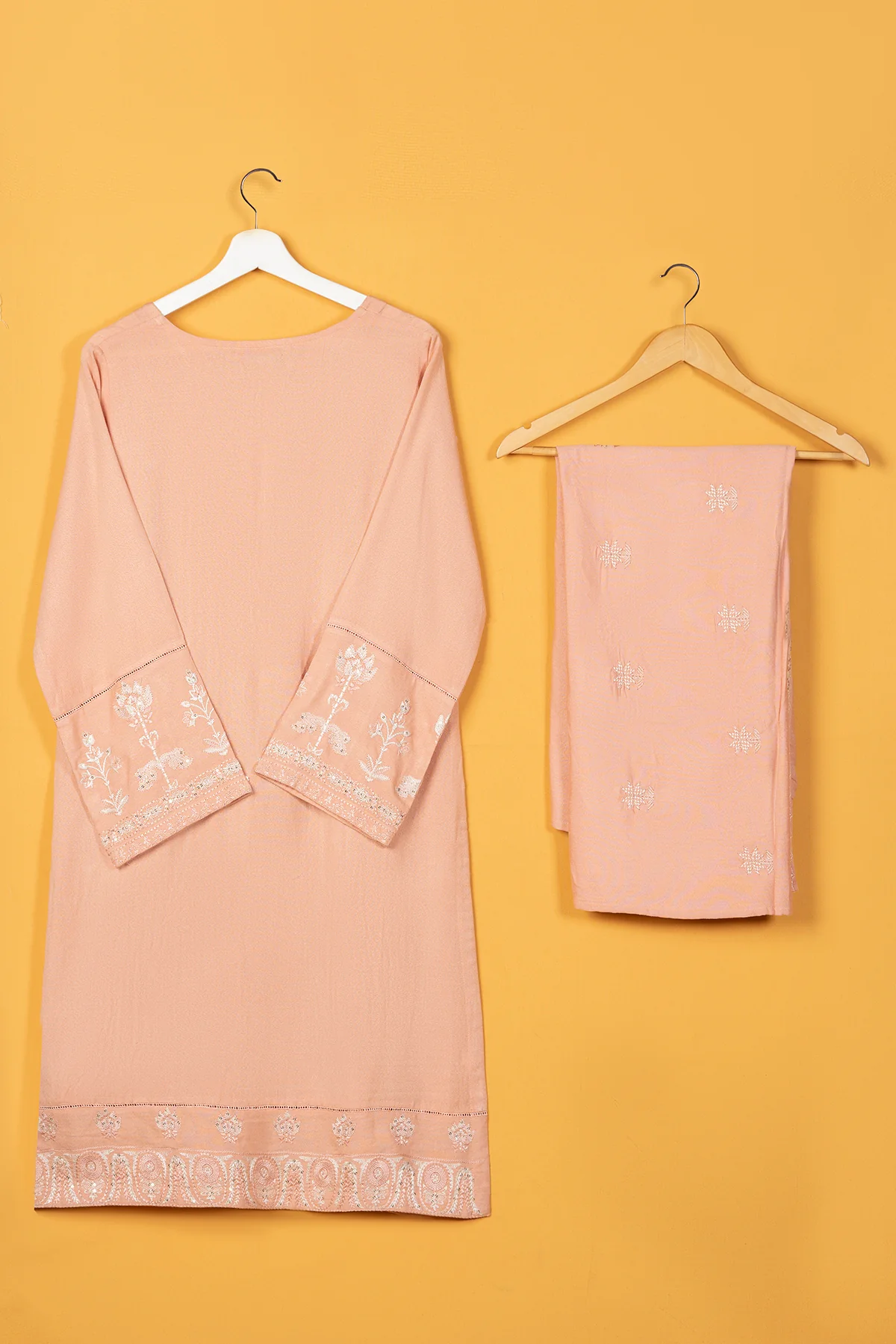 "JULIS" Embroidered Winter Two Piece Suit - Image 2