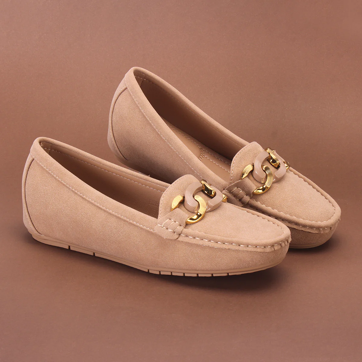 Womens "KADENCE" Low Wedge Moccasins - Image 6
