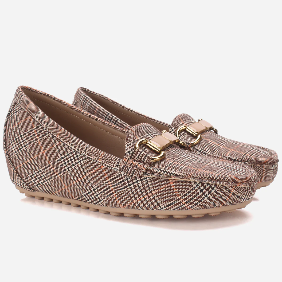 Womens "KANAAN" High Wedge Comfy Moccasin - Image 2