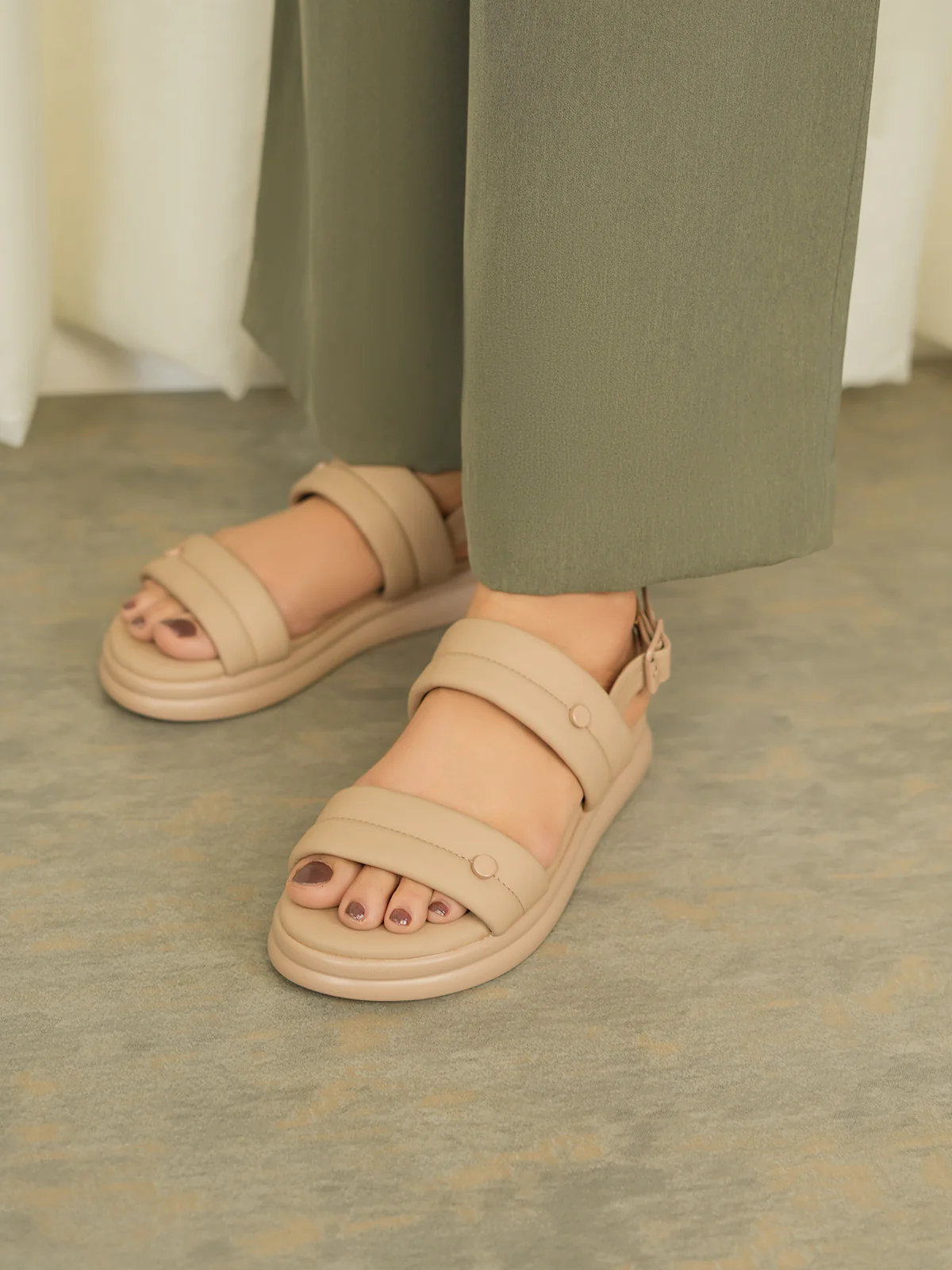 Womens "KAPULE" Comfy Backstrap Sandals - Image 3