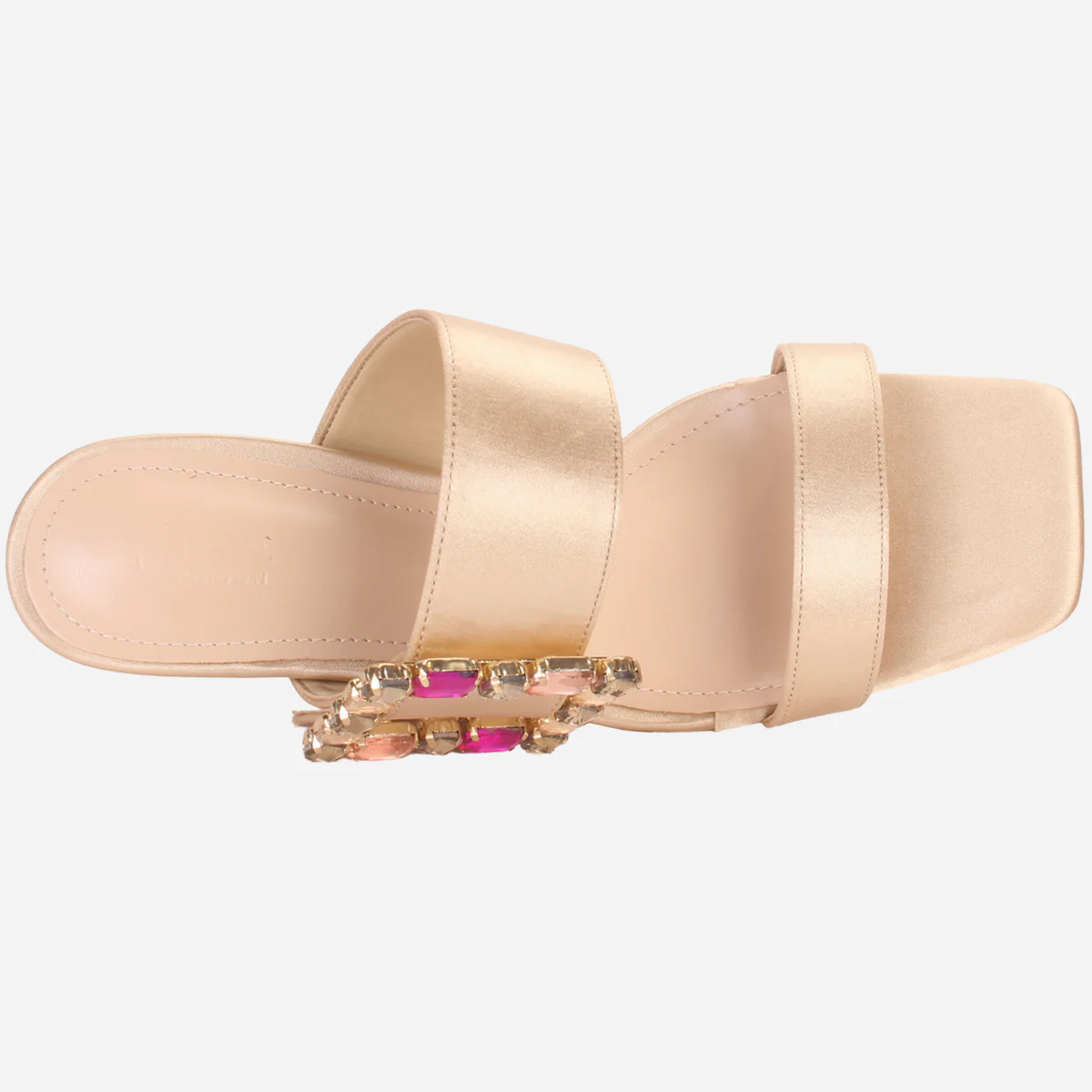 Women's "KARLY" Satin Buckled Sandals - Image 4