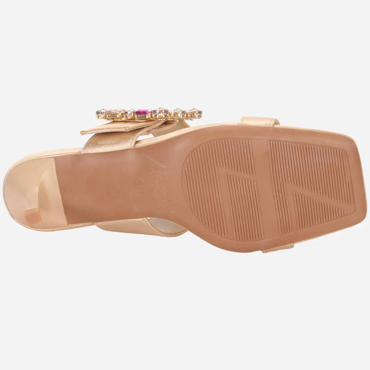 Women's "KARLY" Satin Buckled Sandals - Image 5
