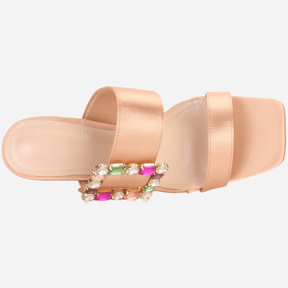 Women's "KARLY" Satin Buckled Sandals - Image 4