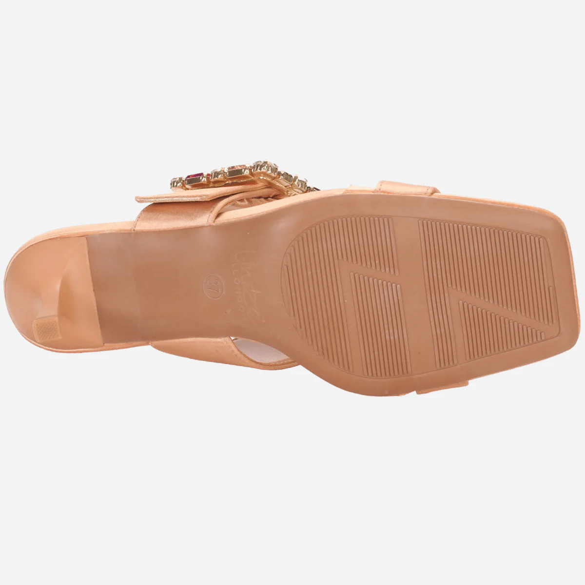Women's "KARLY" Satin Buckled Sandals - Image 5