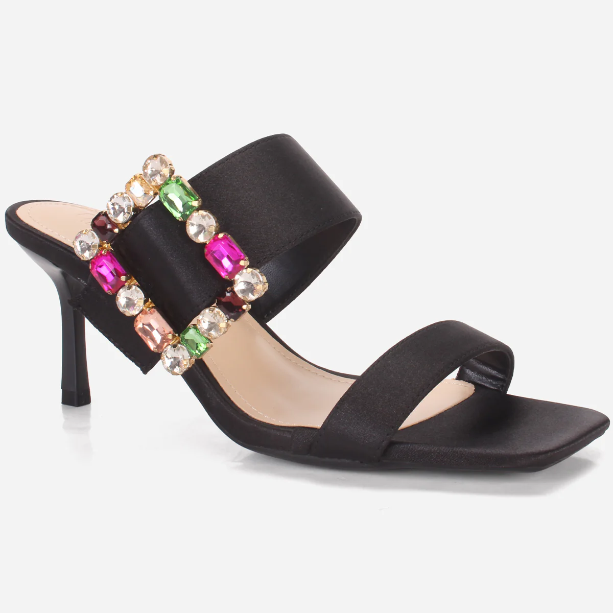Women's "KARLY" Satin Buckled Sandals