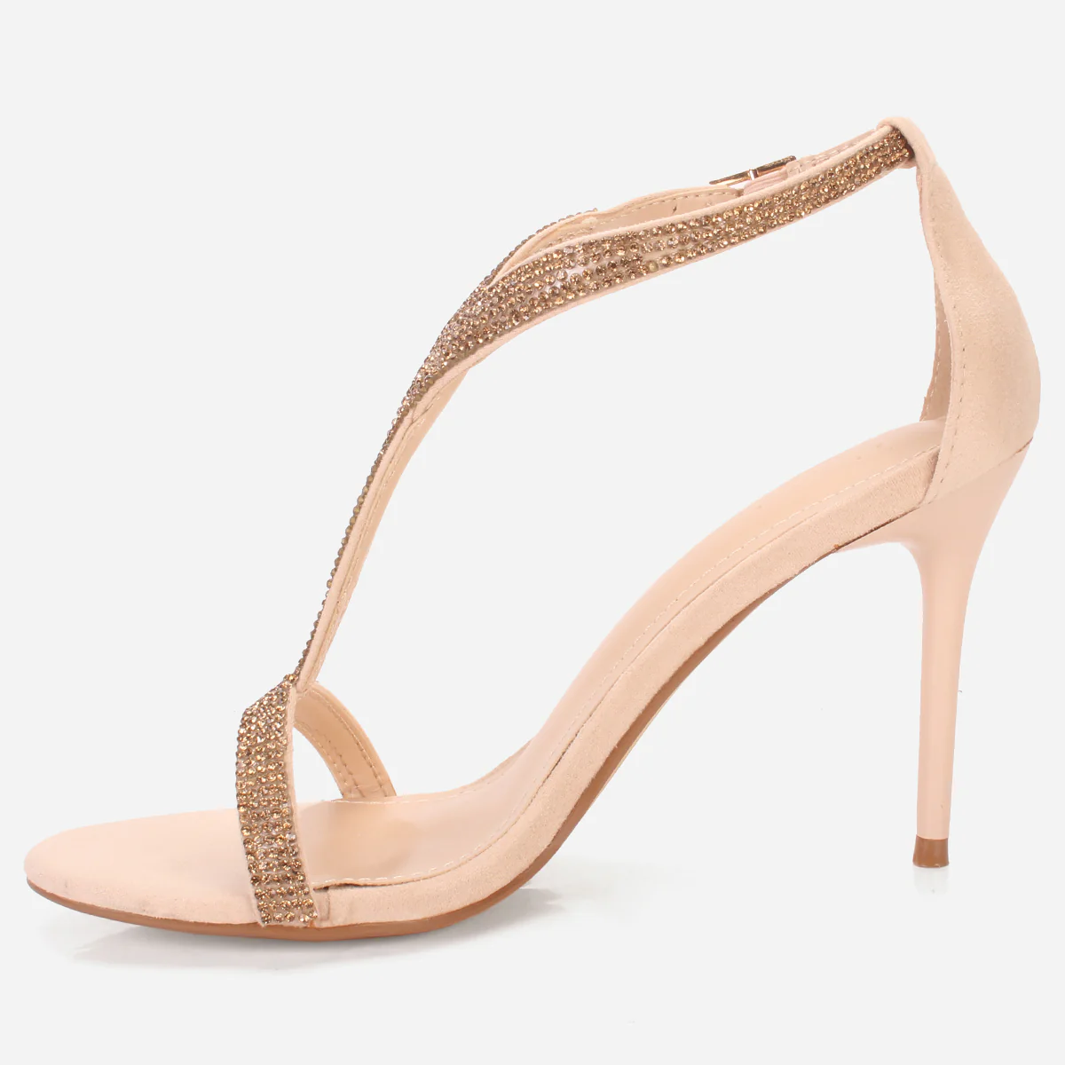 Women's "KAROSE" Decorated T-Bar Strap Evening Sandals - Image 3