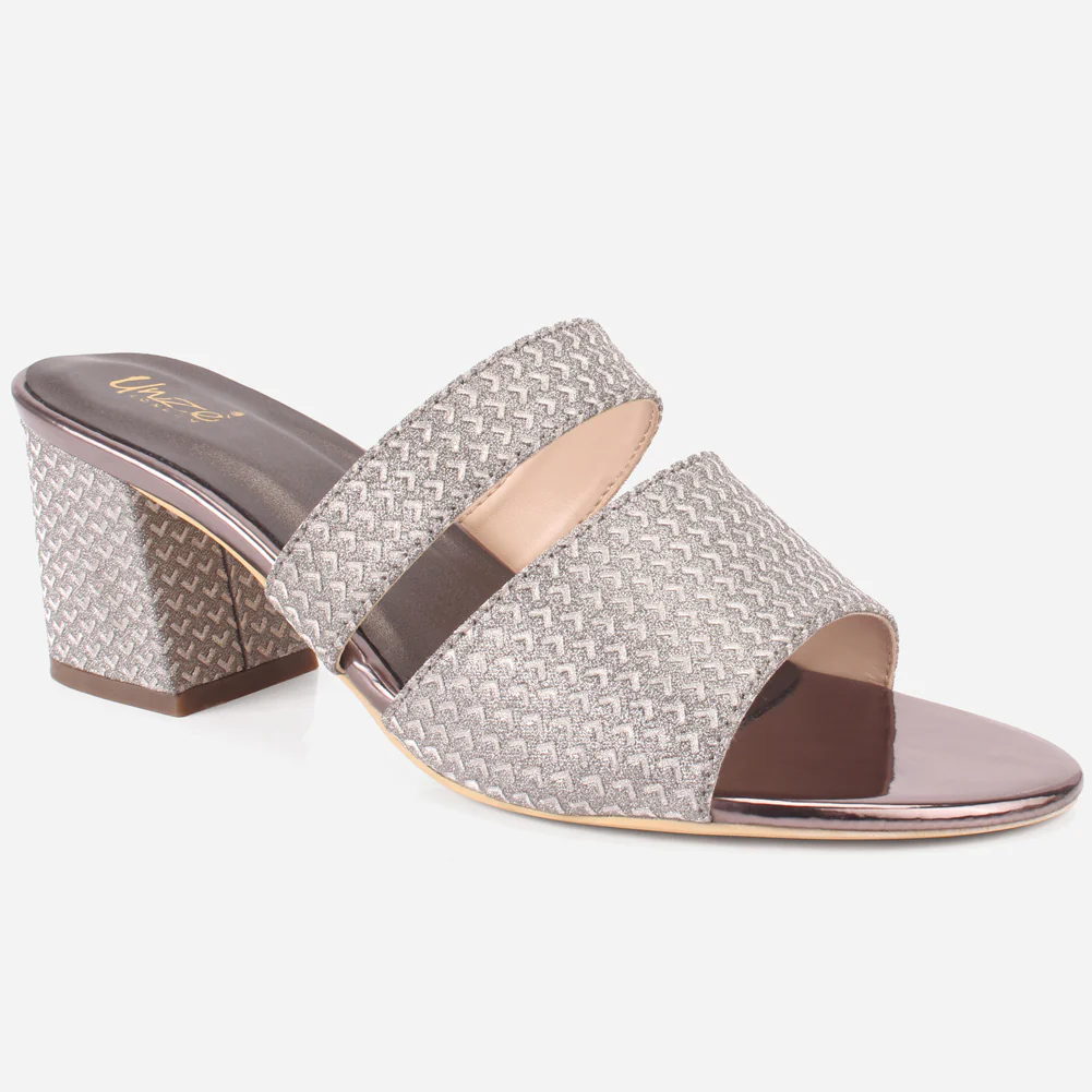 Womens "KENEDY" Shimmery Slip Ons Summer Sandals