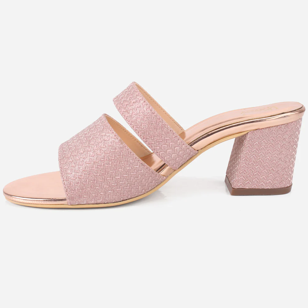 Womens "KENEDY" Shimmery Slip Ons Summer Sandals - Image 3