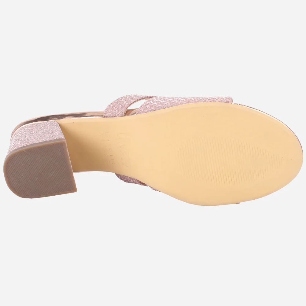 Womens "KENEDY" Shimmery Slip Ons Summer Sandals - Image 5