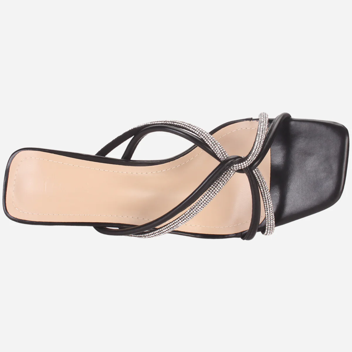 Women's "KESHA" Shimmery Slide in Sandals - Image 4