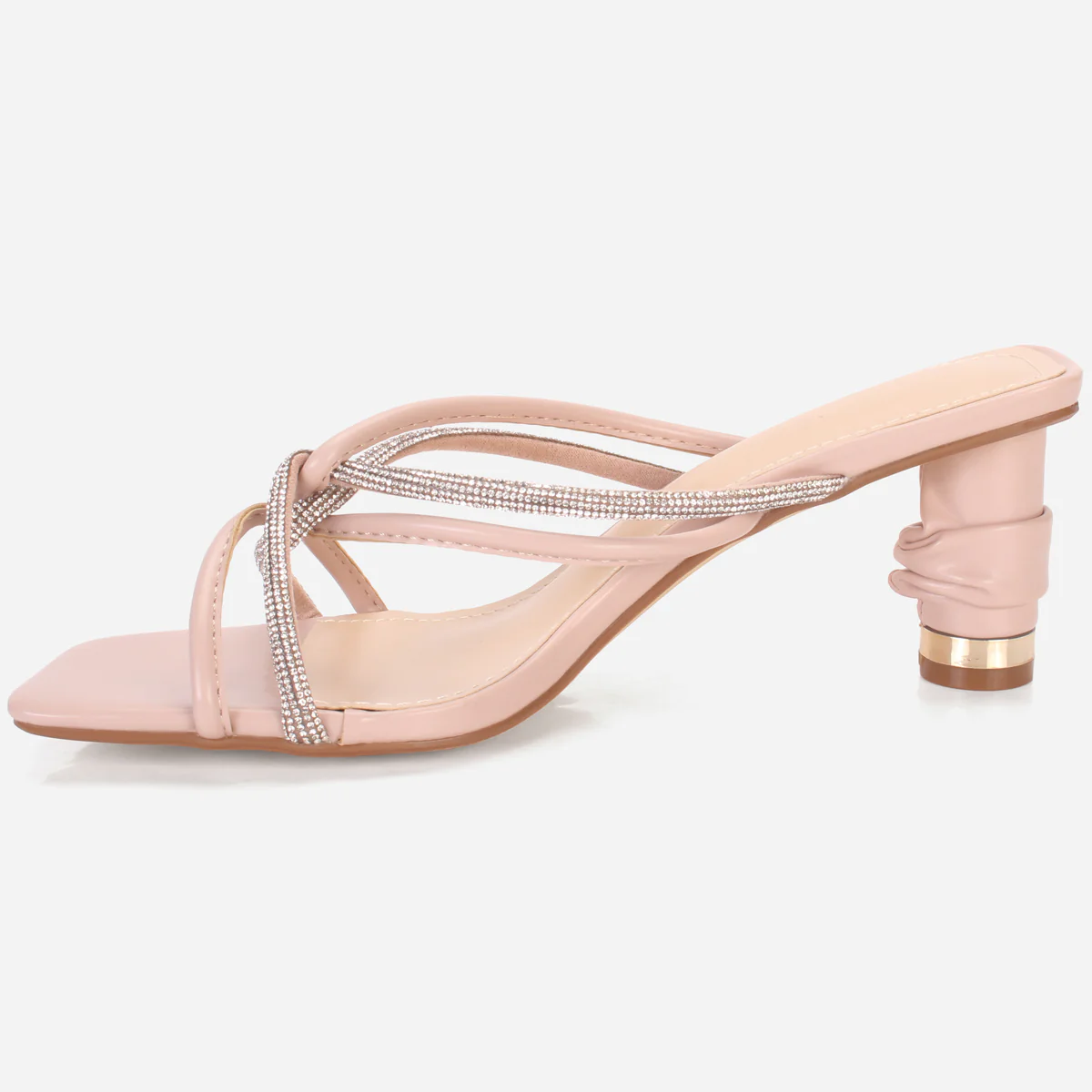 Women's "KESHA" Shimmery Slide in Sandals - Image 3