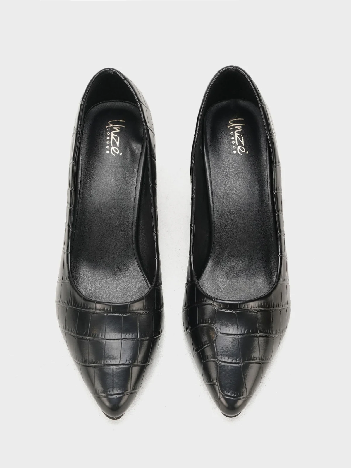 Women's "KIENNA" Textured Block Heel Courts - Image 6