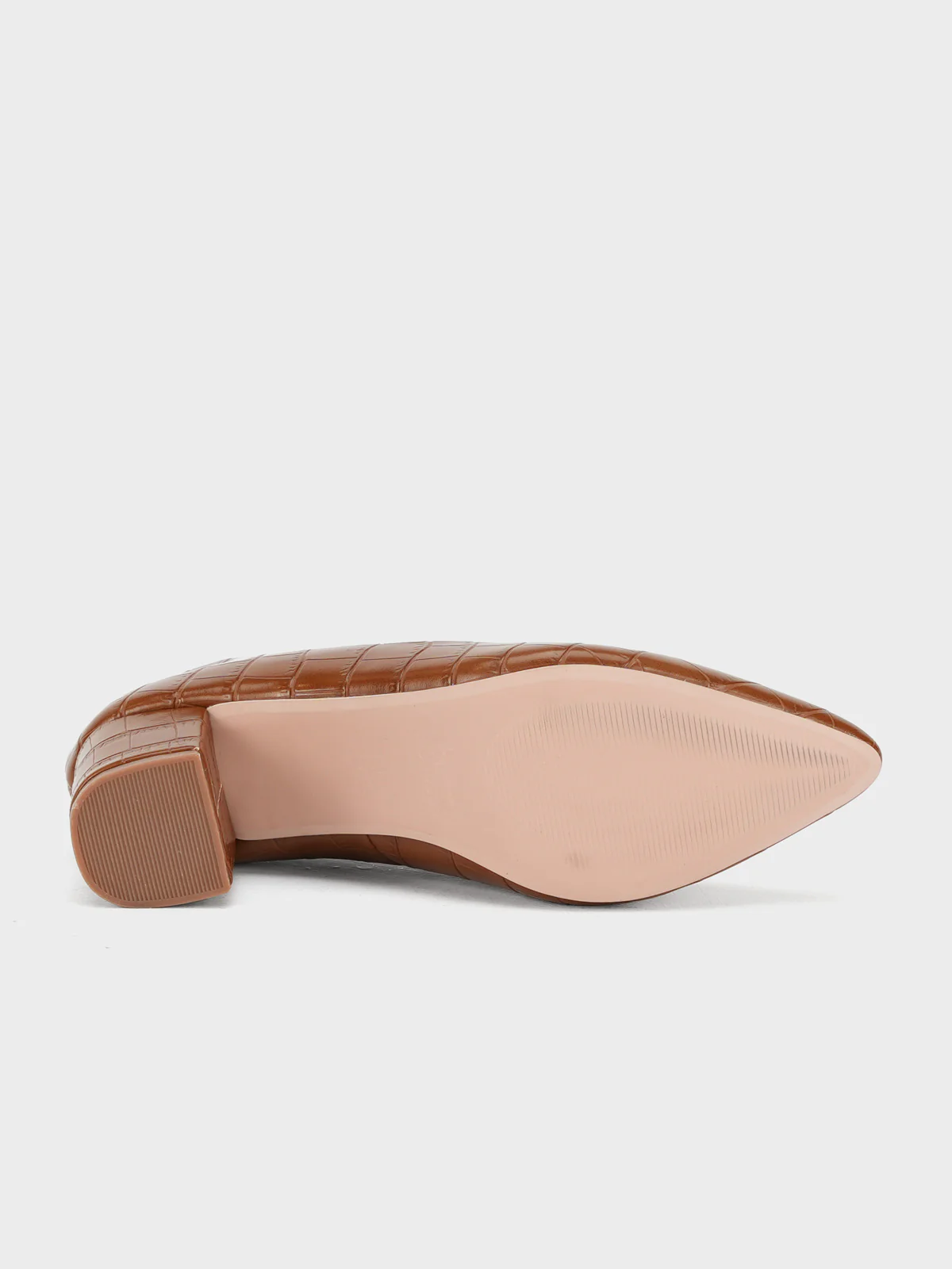 Women's "KIENNA" Textured Block Heel Courts - Image 5