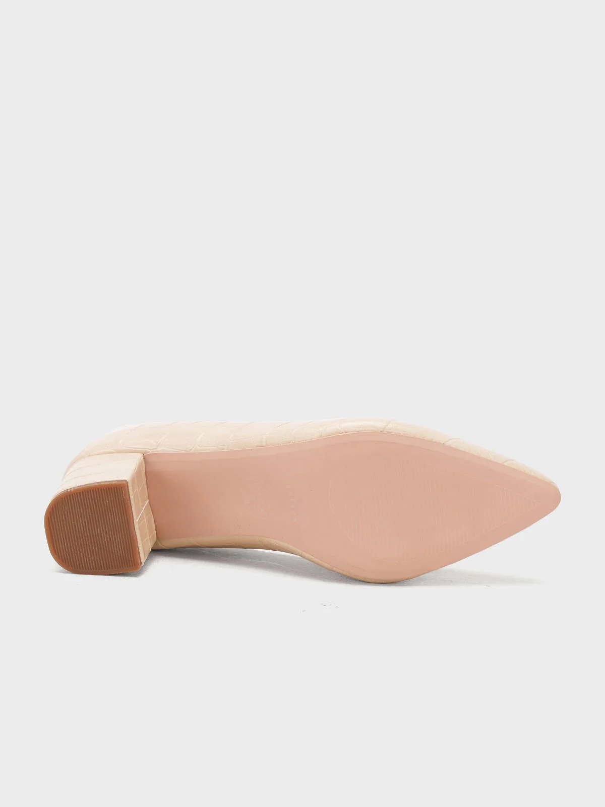 Women's "KIENNA" Textured Block Heel Courts - Image 5