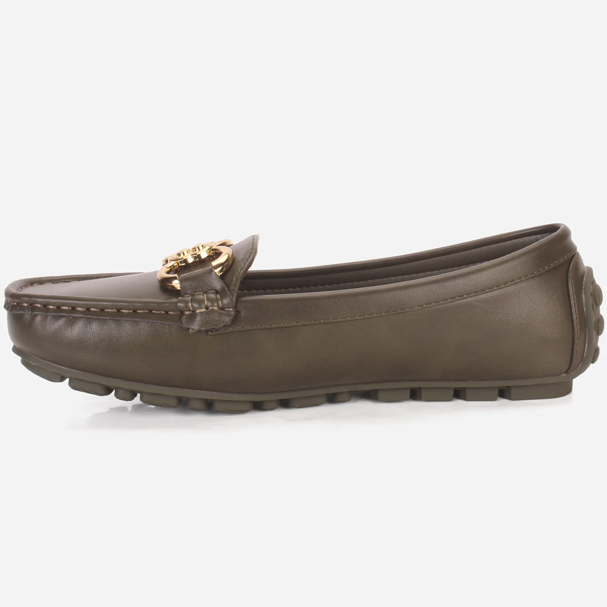 Womens "KITTO" Flat Comfy Slide In Moccasins - Image 3