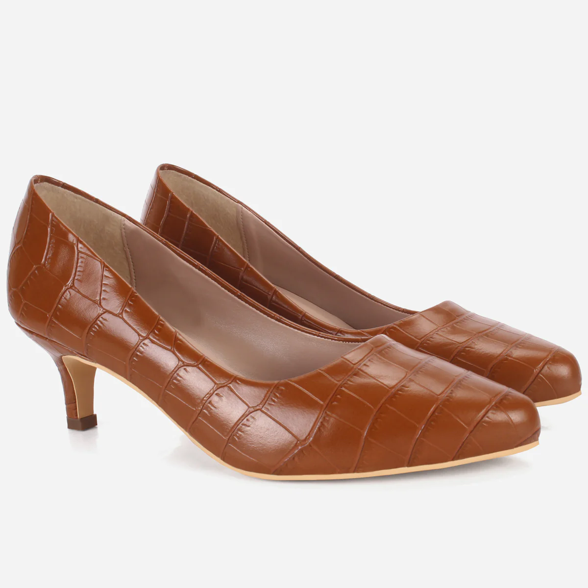 Womens "KOAMI" Kitten Heel Comfy Courts - Image 2
