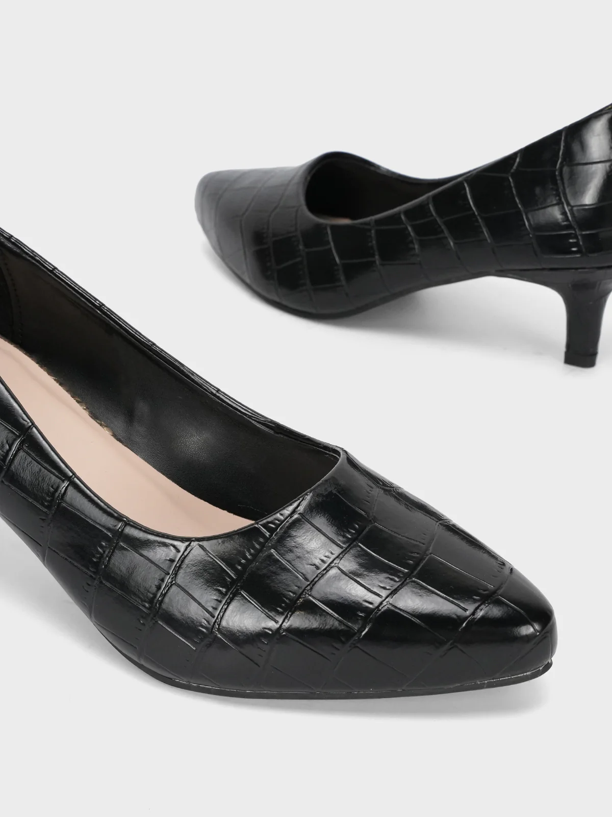 Womens "KOAMI" Kitten Heel Comfy Courts - Image 4