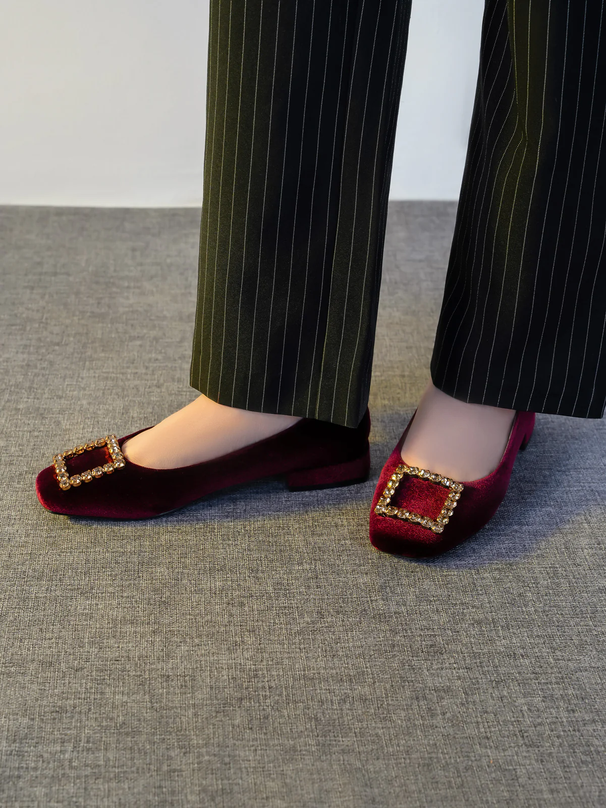 Women's "KOZUE" Buckled Detailing Ballerinas - Image 6