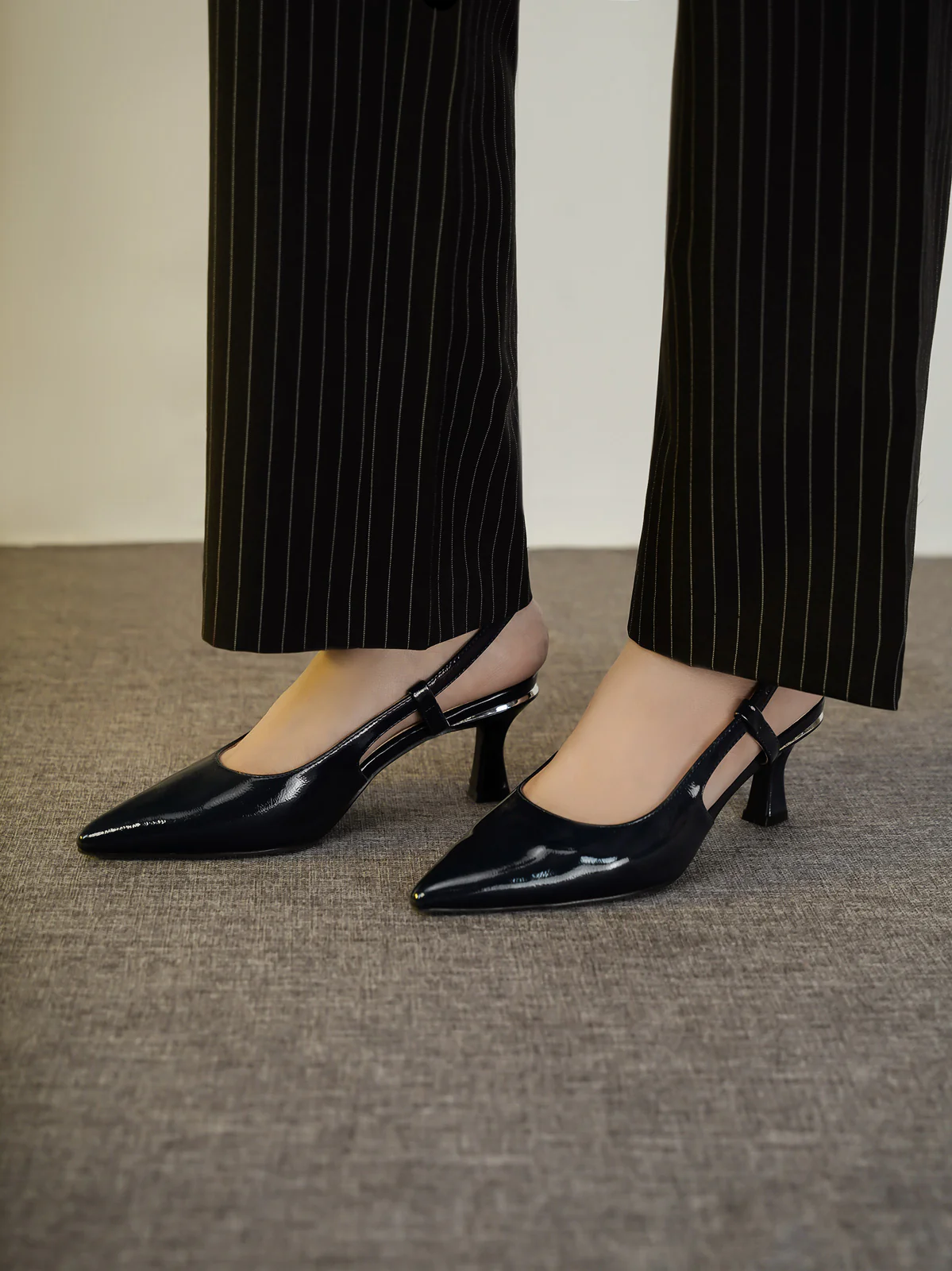 Womens "KOZUE" Pointy Slingback Sandals - Image 6