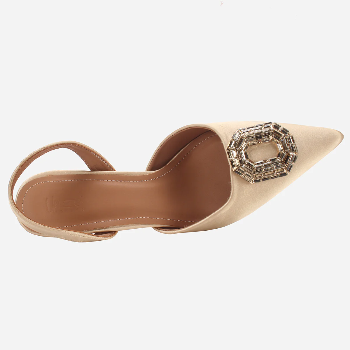 Womens "LAIA" Pointed Toe Decorated Pumps Sandals - Image 4