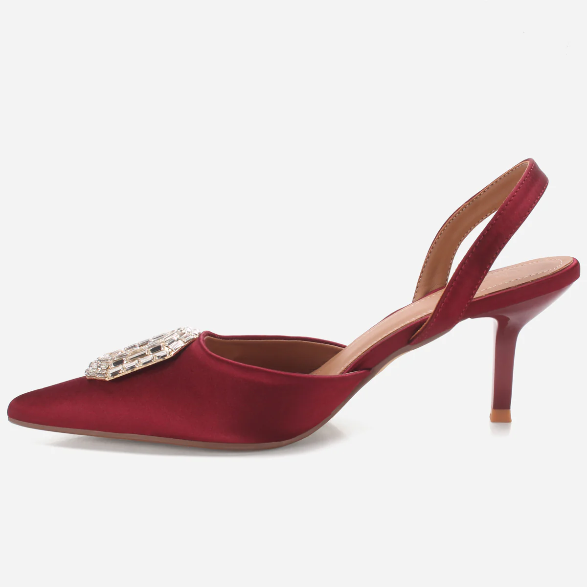 Womens "LAIA" Pointed Toe Decorated Pumps Sandals - Image 3