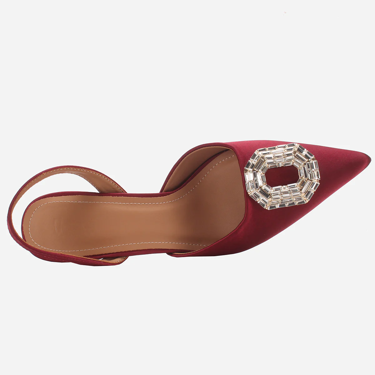 Womens "LAIA" Pointed Toe Decorated Pumps Sandals - Image 4