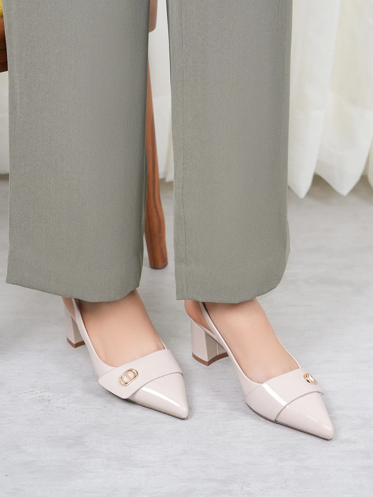 Womens "LANA" Block Heels Sandals - Image 3