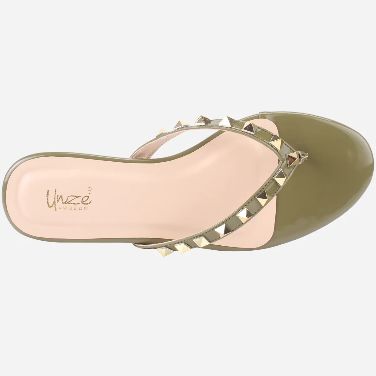 Womens "LEILI" Stud Detailing Summer Slippers - Image 4