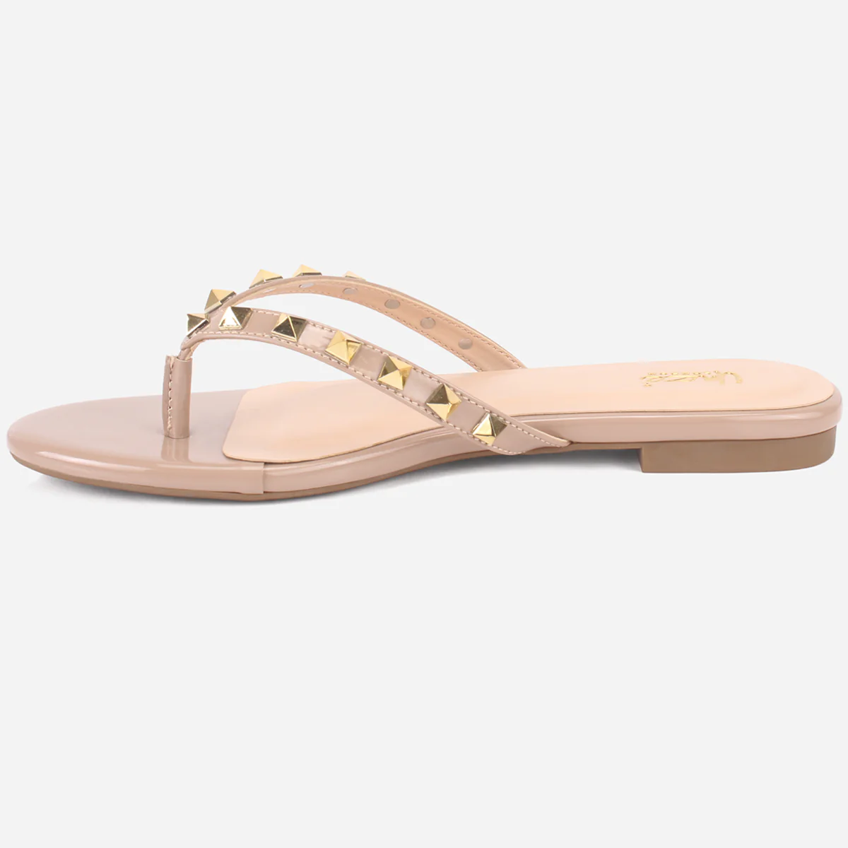 Womens "LEILI" Stud Detailing Summer Slippers - Image 3