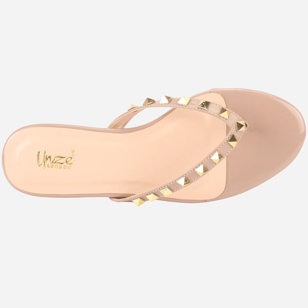 Womens "LEILI" Stud Detailing Summer Slippers - Image 4