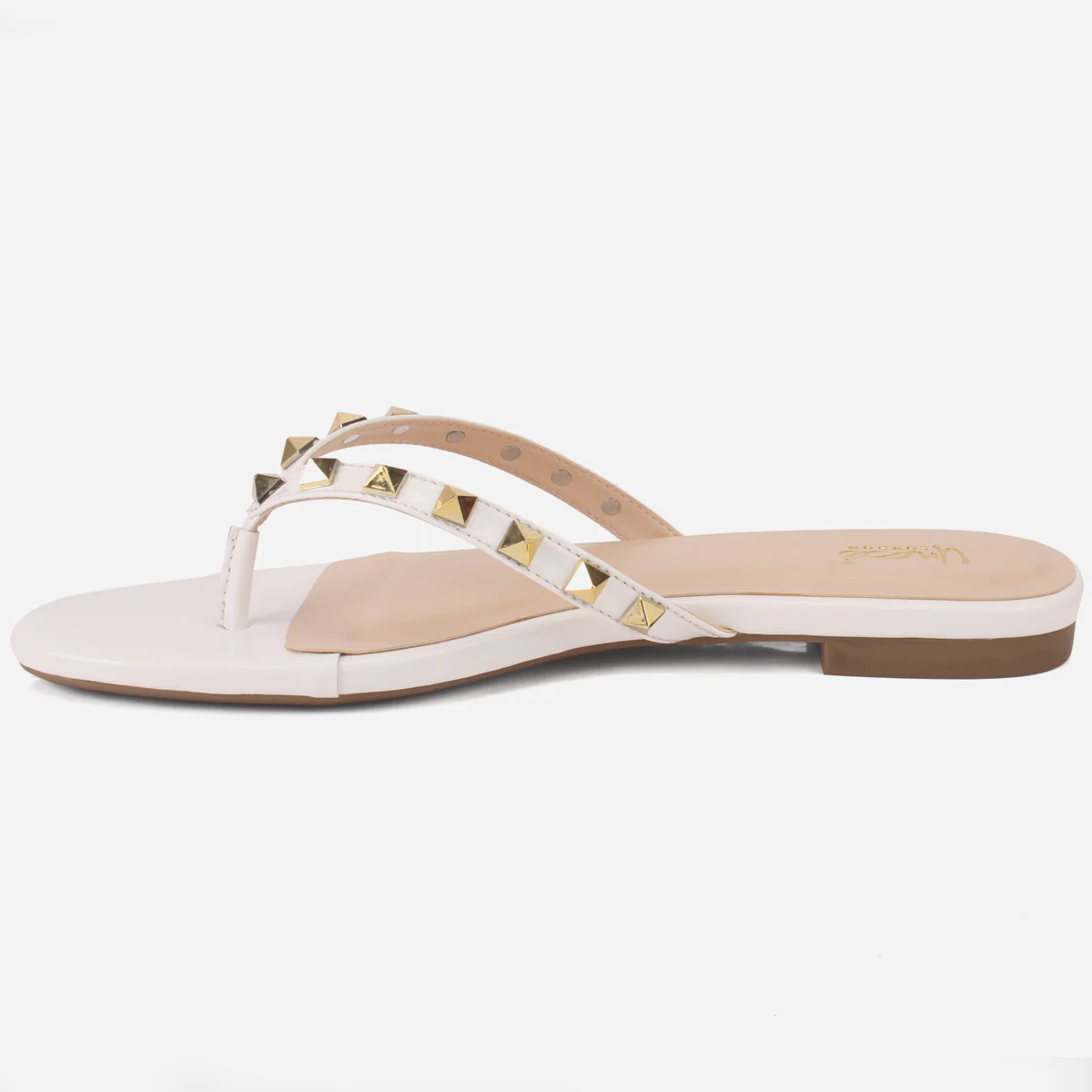 Womens "LEILI" Stud Detailing Summer Slippers - Image 3