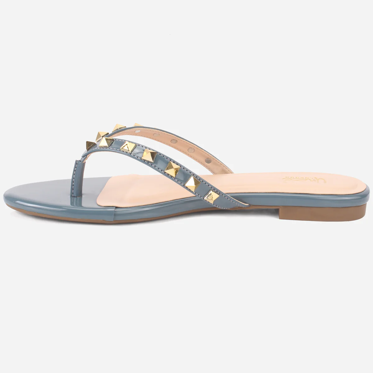 Womens "LEILI" Stud Detailing Summer Slippers - Image 3
