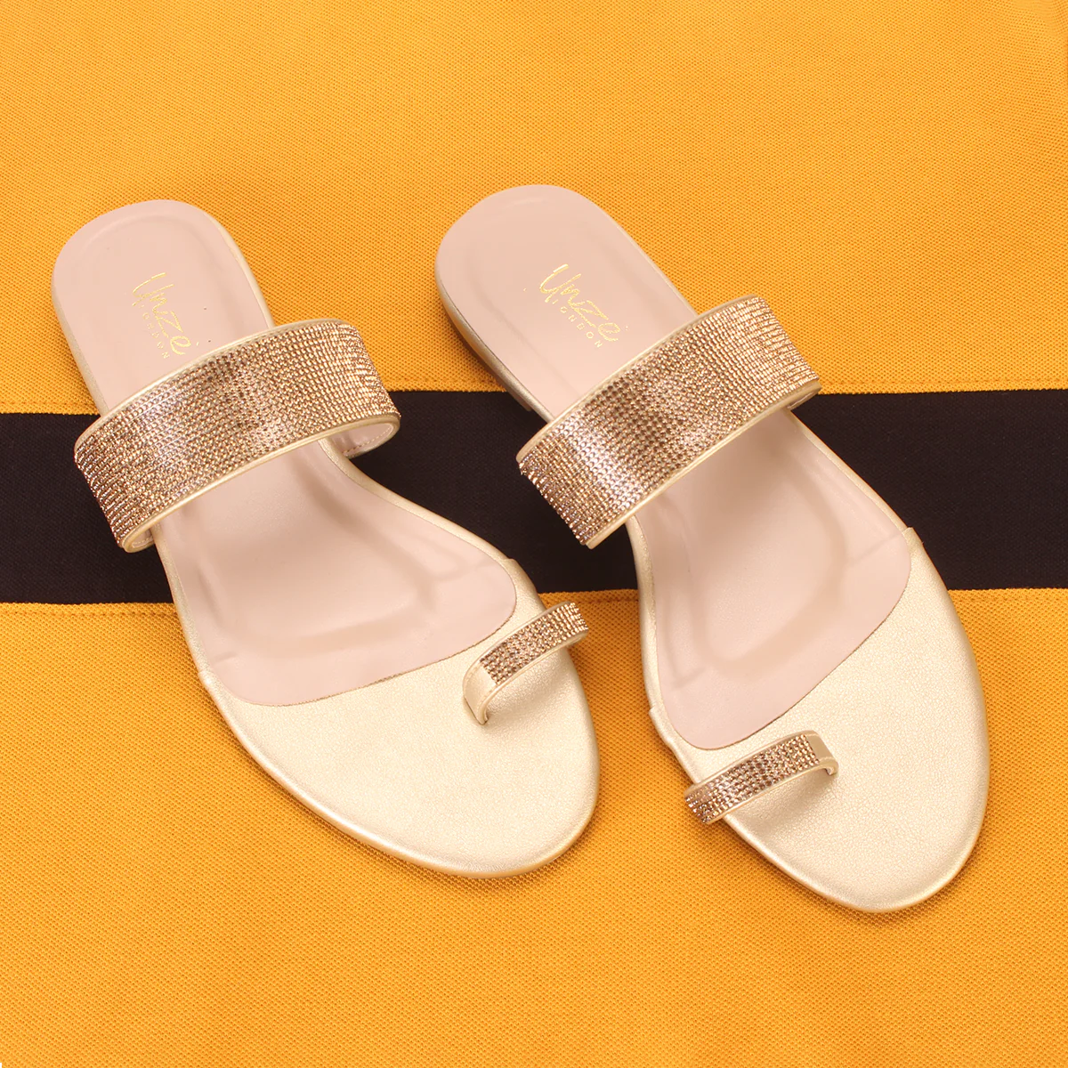Women's "LEXI" Decorated Toe Ring Summer Slippers - Image 6