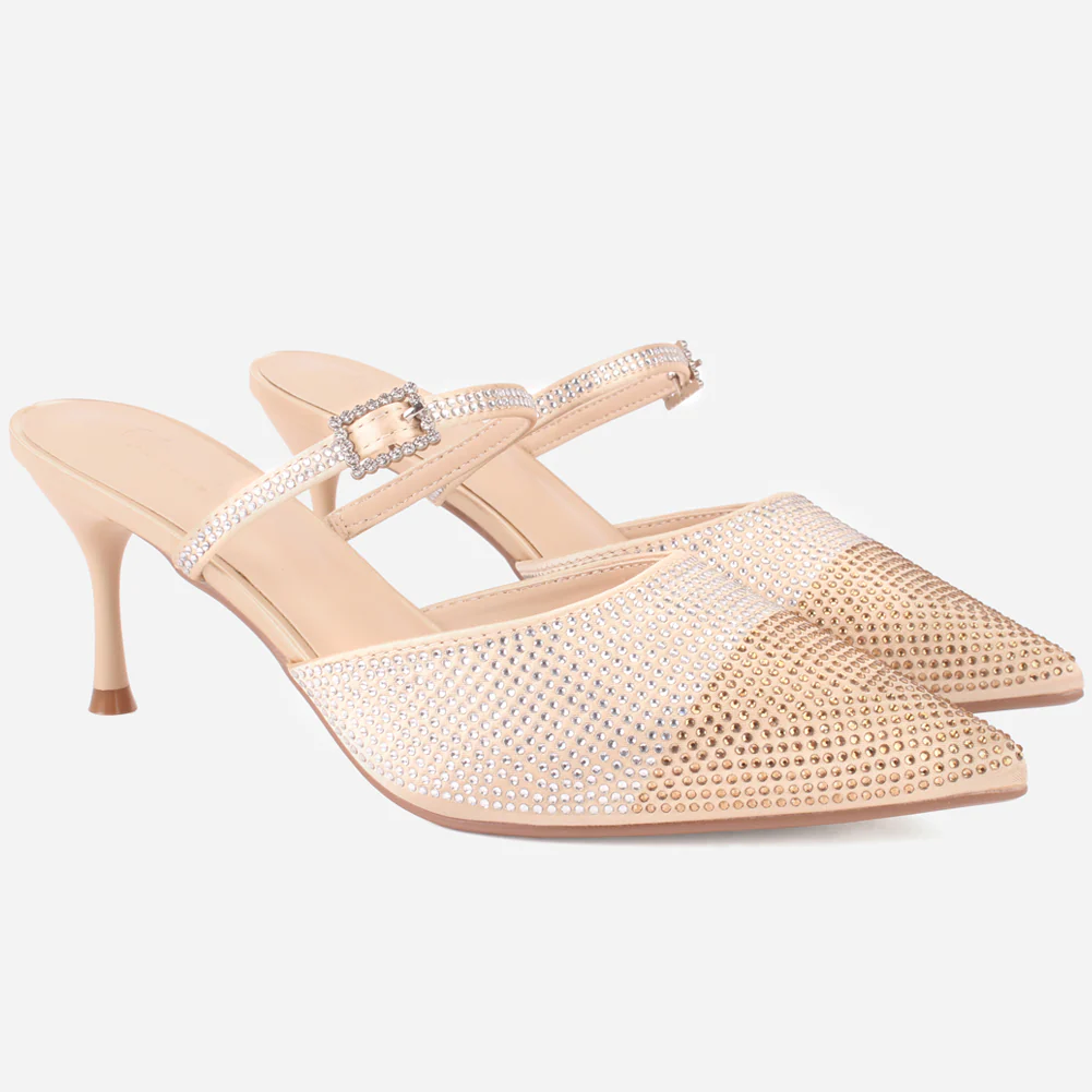 Women's "LIKORICE" Glittery Evening Sandals - Image 2