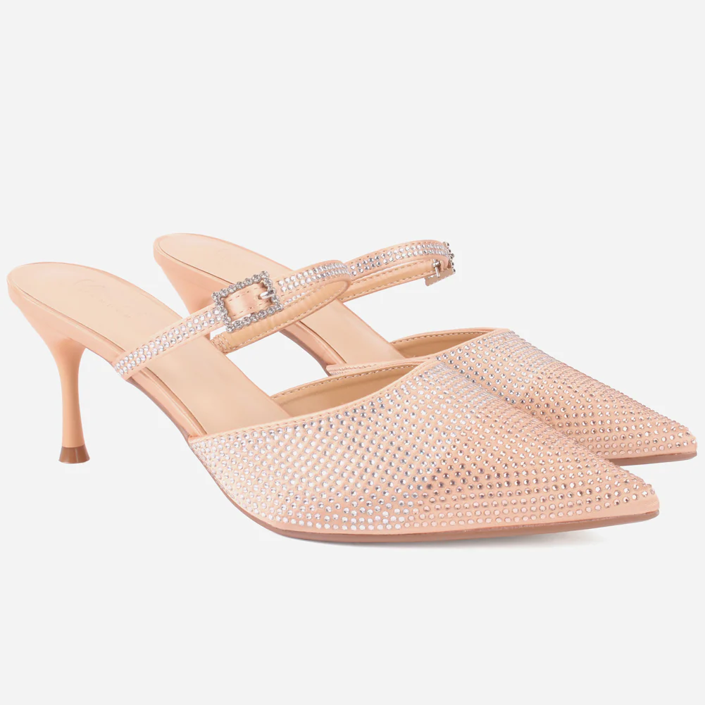 Women's "LIKORICE" Glittery Evening Sandals - Image 2