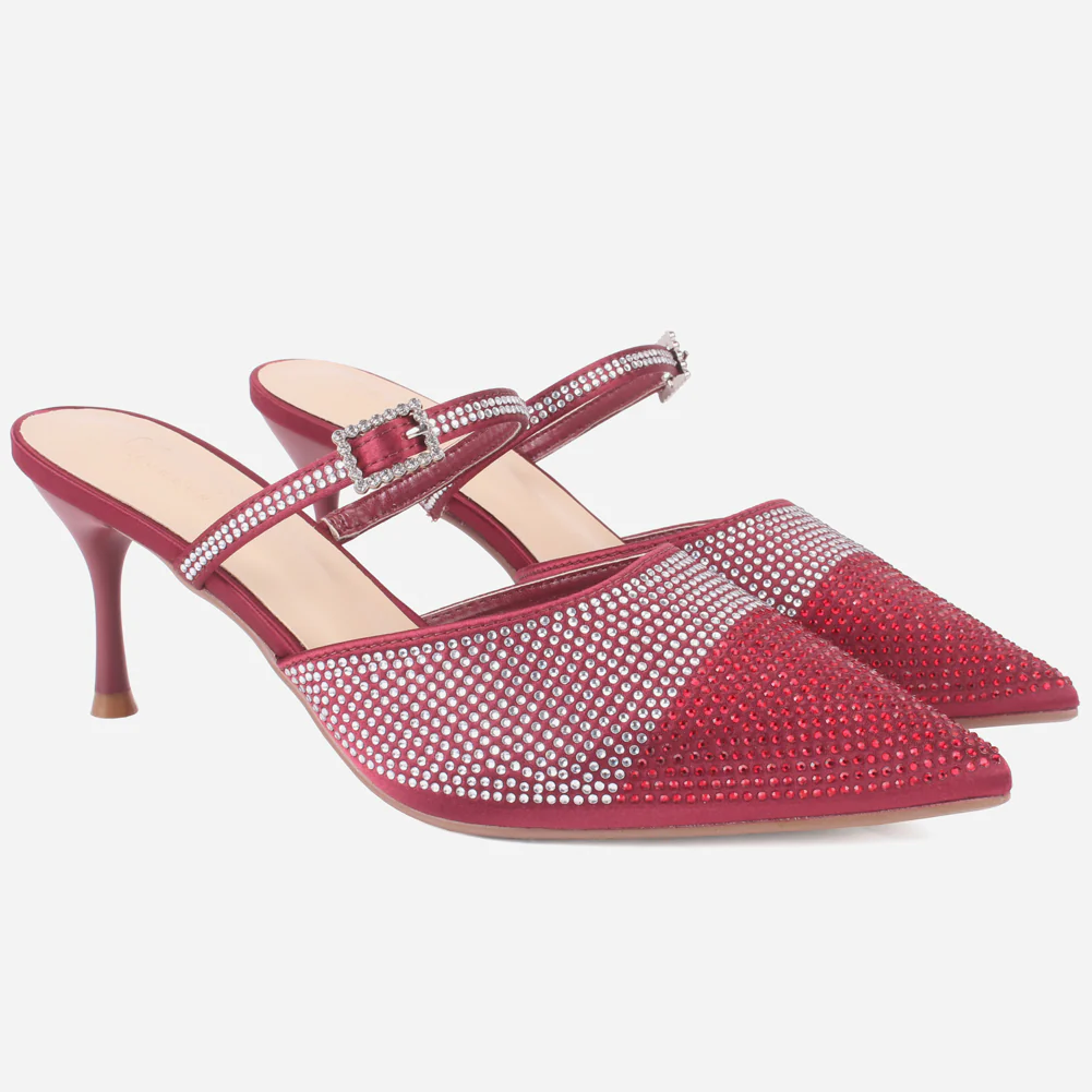 Women's "LIKORICE" Glittery Evening Sandals - Image 2