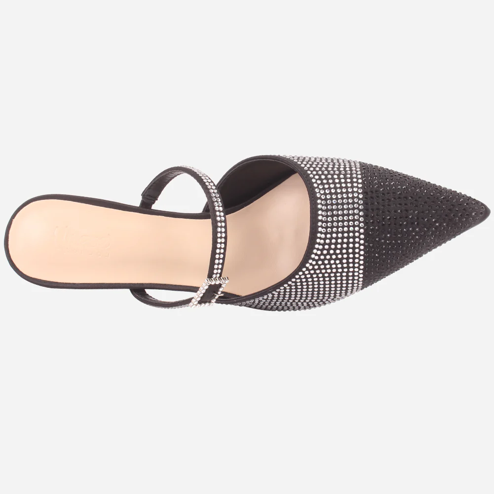 Women's "LIKORICE" Glittery Evening Sandals - Image 4