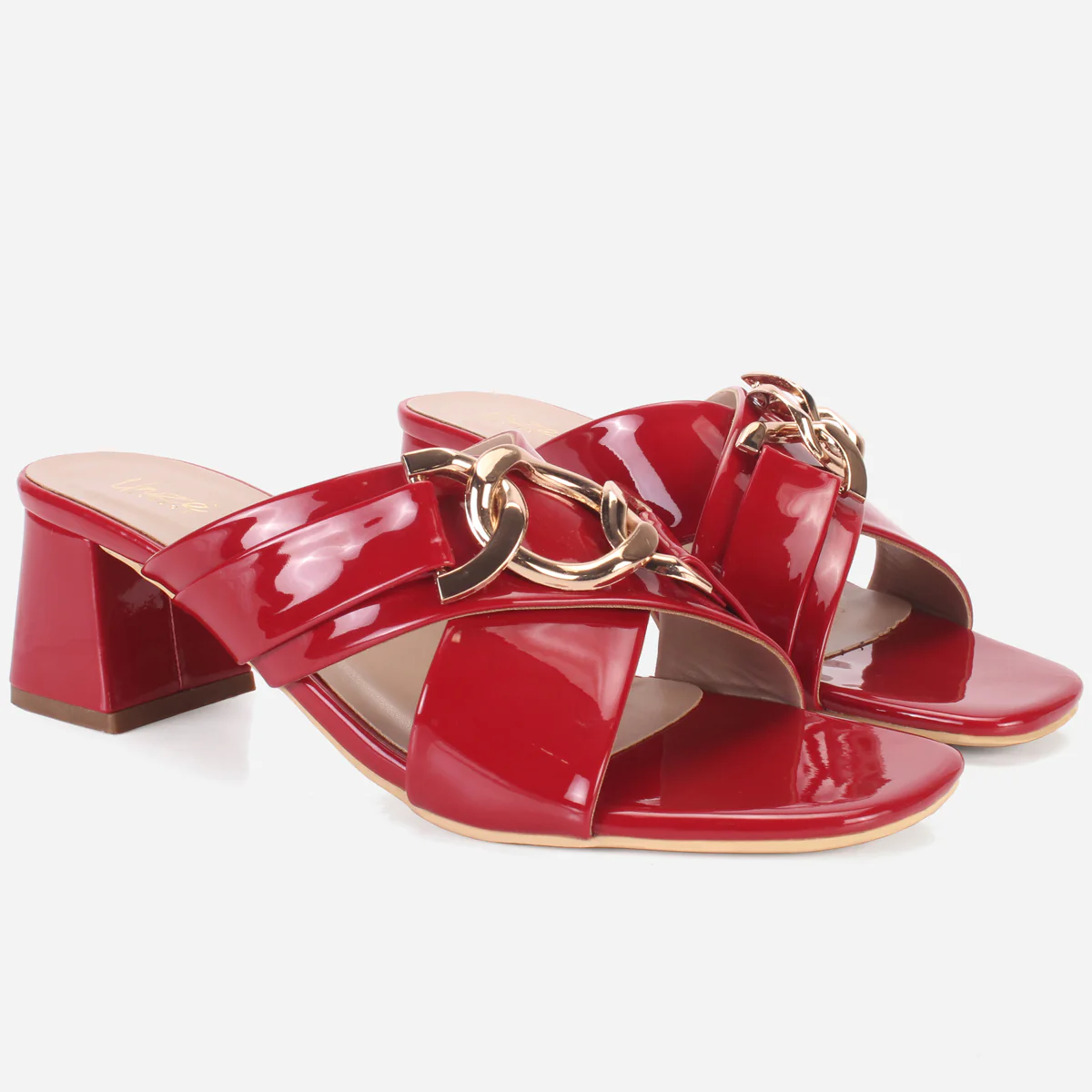Womens "LINNLY" Block Heeled Sandals - Image 2