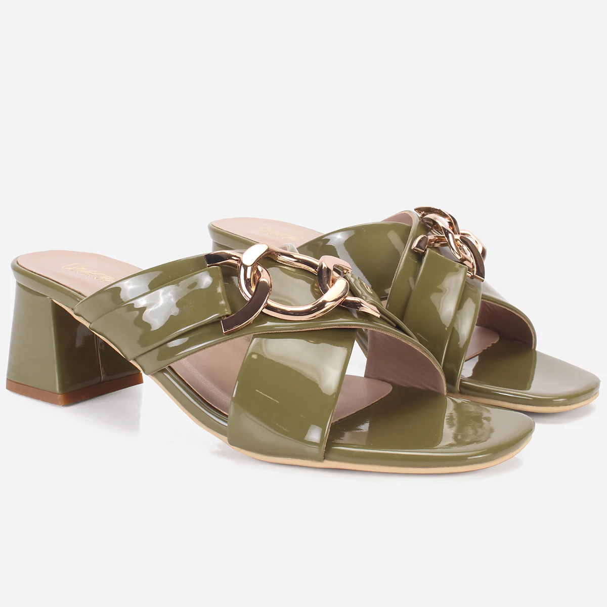 Womens "LINNLY" Block Heeled Sandals - Image 2