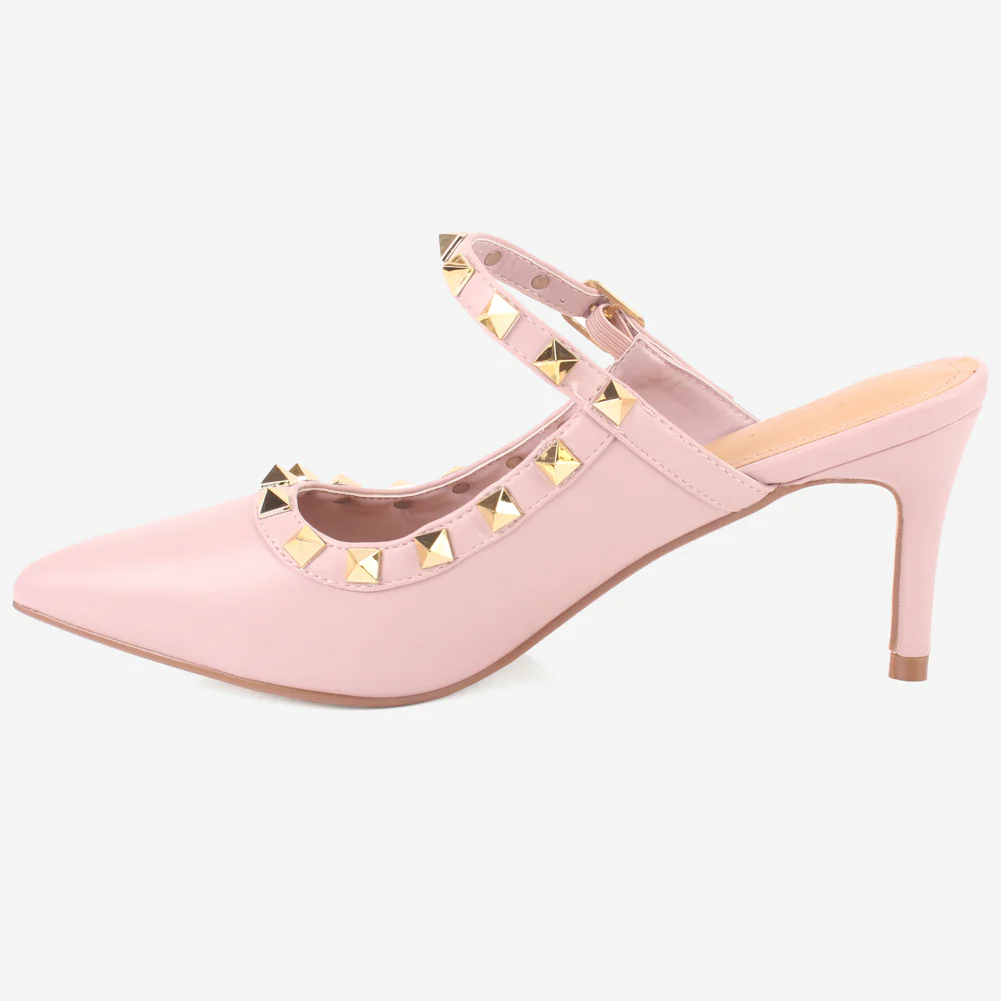 Women's "LIZA" Studs Accented Sandals - Image 3